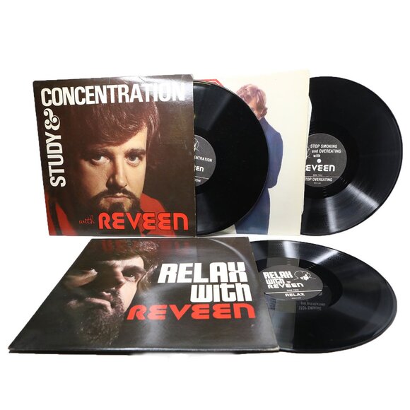 Vintage REVEEN Vinyl Records - Relax | Stop Smoking | Study Self-Hypnosis - Picture 3 of 3